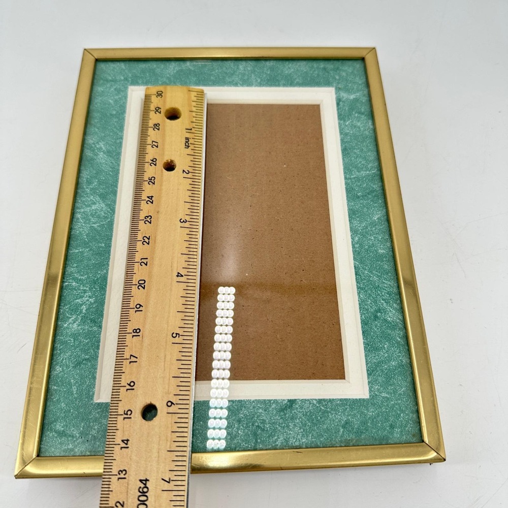Vintage Burns of Boston Gold 4x6 Picture Frame Hollywood Regency Decor - Picture 11 of 12